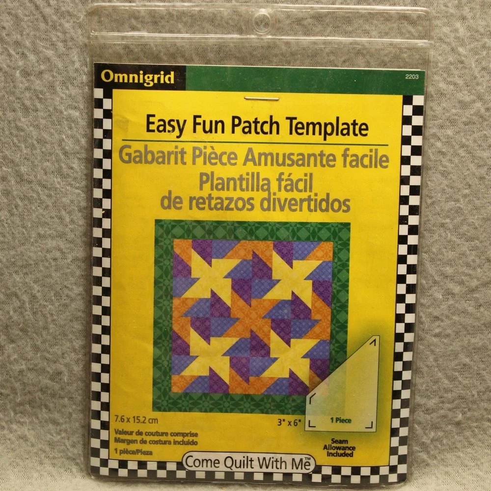Omnigrid Easy Fun Patch Template 3x6 Acrylic Quilting Tool 2203‎ Sewing DIY